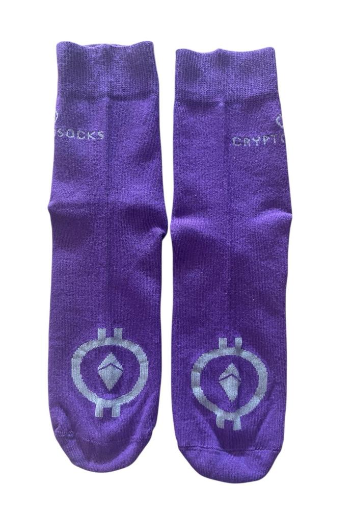 Sosete barbatesti ,Imprimeu Bitcoin,Culoare Diversificata,Engros